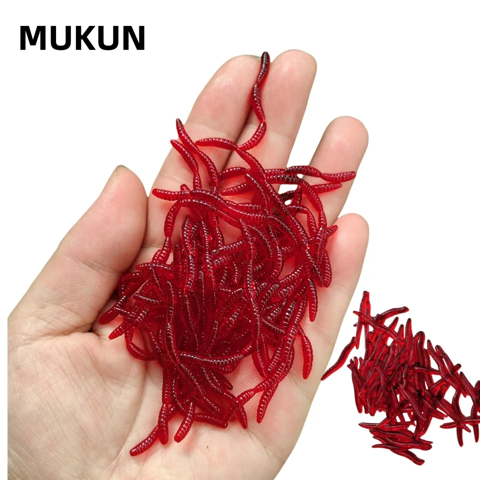 Aglaonema Red - Simulated Earthworm, Red worm fishing lure