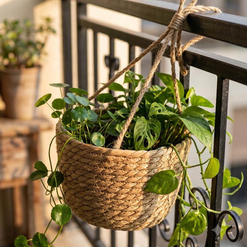 1/3x Rope Hanging Planter Bask - Spider Plant Hanging avis et prix