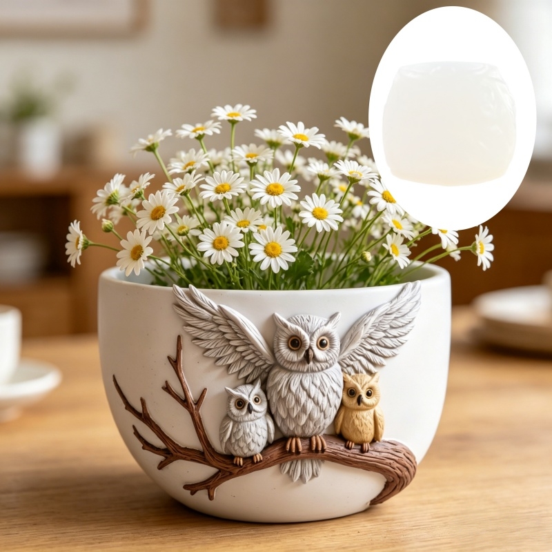 The owl standing on the branch - Echeveria Succulent avis et prix