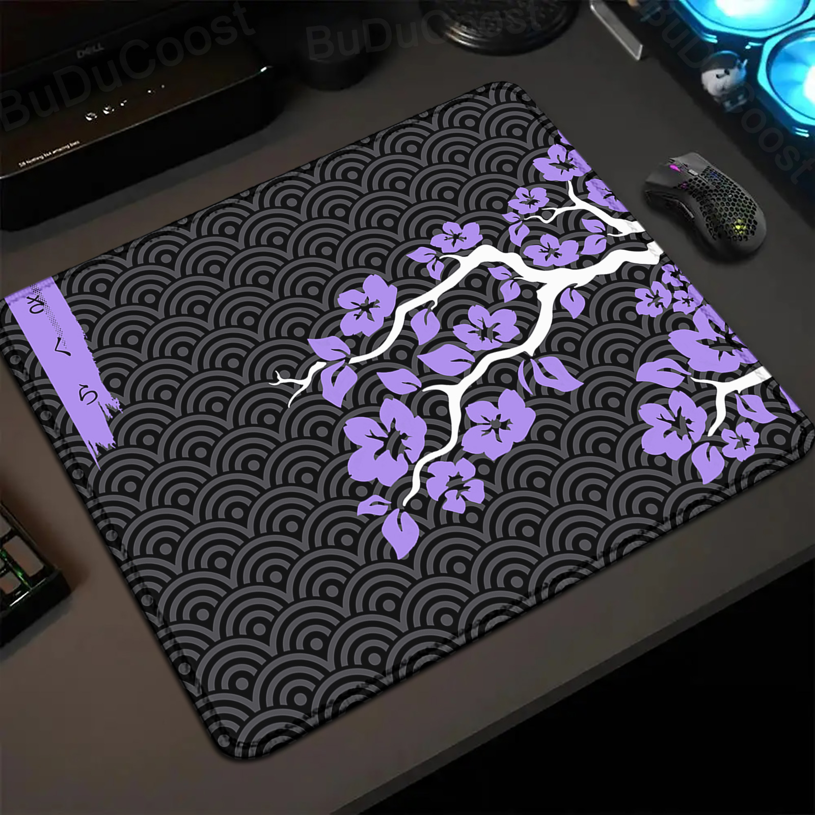 Small Size Mousepad Sakura Art - Tradescantia Purple avis et prix