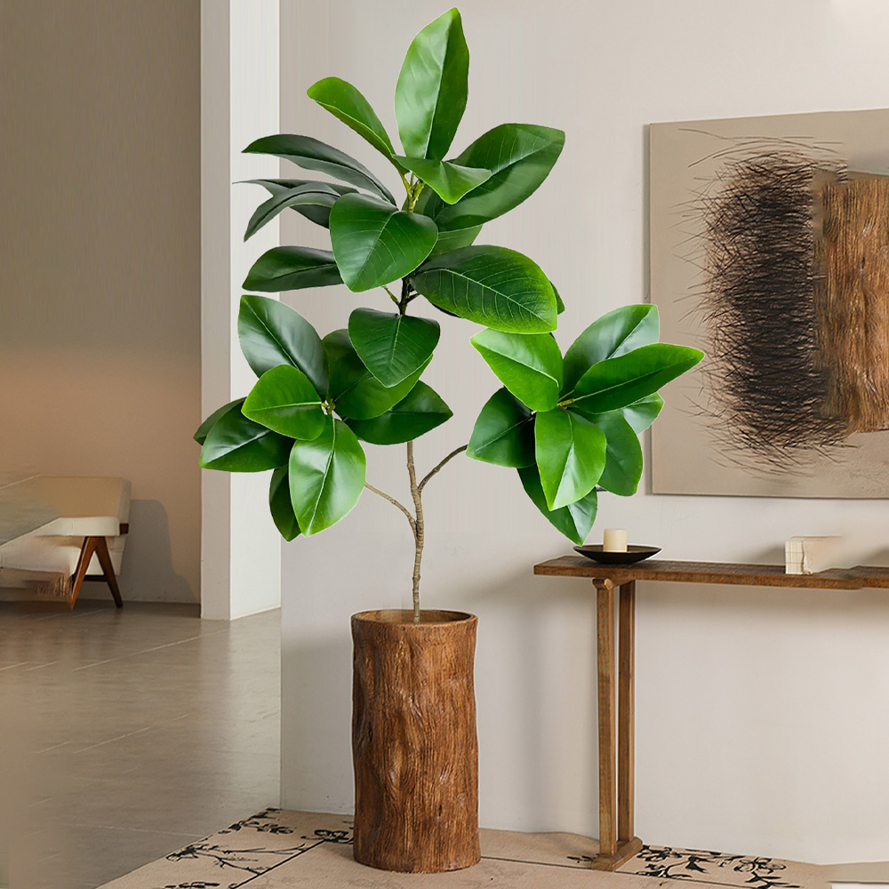 74-140cm Artificial Rubber Tre - Ficus Lyrata Tree avis et prix