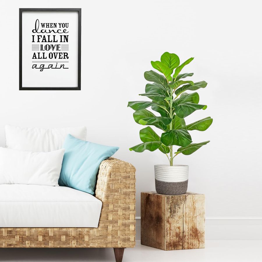 Artificial Fiddle Leaf Fig Tre - Ficus Lyrata Tree avis et prix
