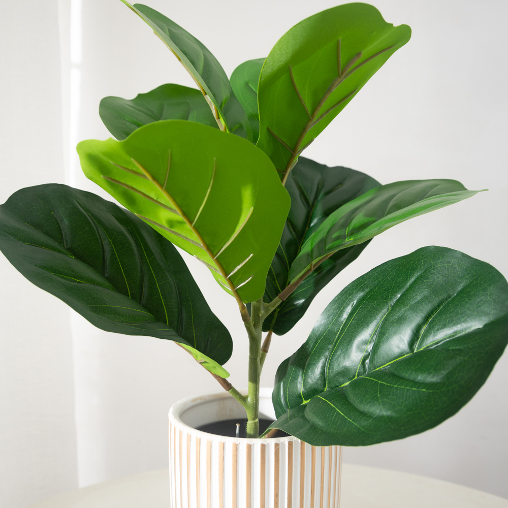 38cm 9 Forks Artificial Ficus  - Ficus Lyrata Tree avis et prix