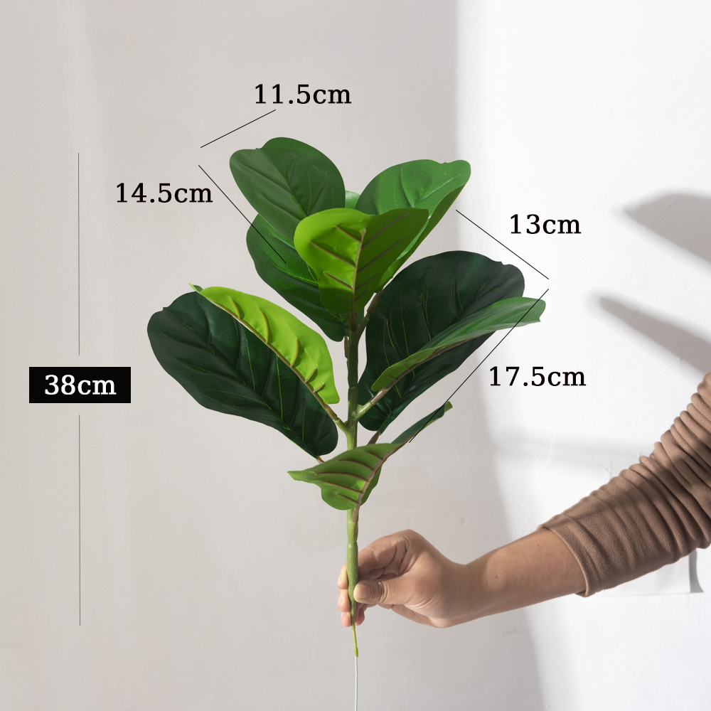 38cm 9 Forks Artificial Ficus  - Ficus Lyrata Tree avis et prix