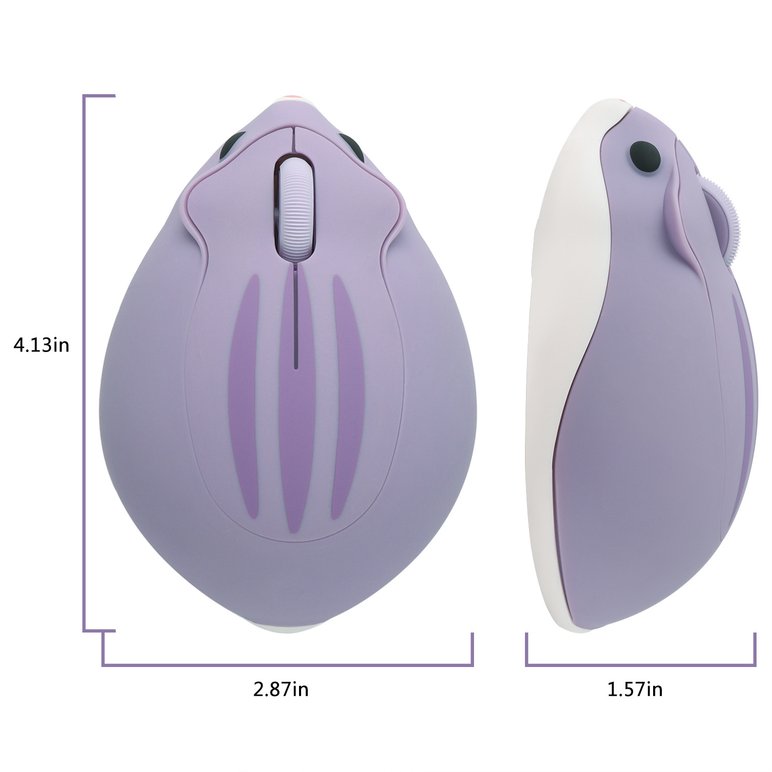 2.4G Wireless Mouse Purple Ham - Tradescantia Purple avis et prix