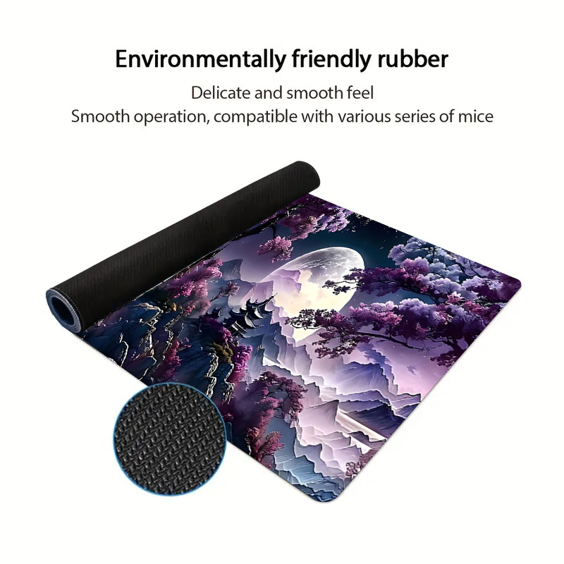 Purple mountain moon Mouse Pad - Tradescantia Purple avis et prix