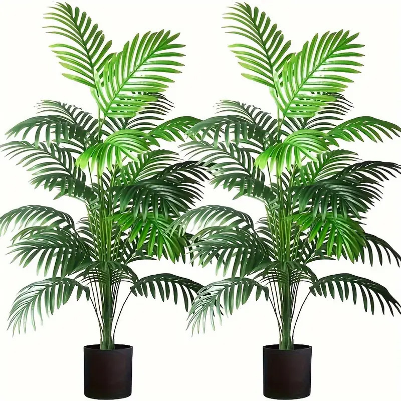 24 Leaves Areca Palm Artificia - Dracaena Marginata avis et prix