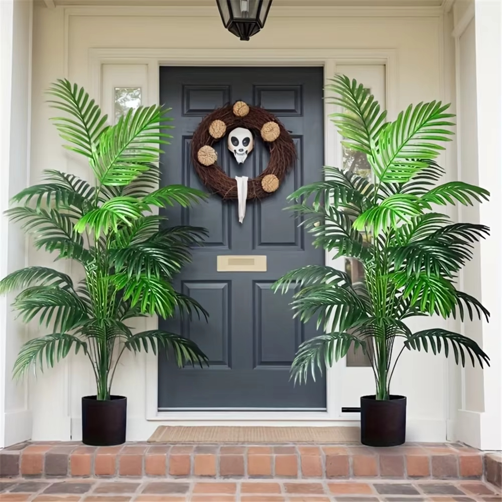 24 Leaves Areca Palm Artificia - Dracaena Marginata avis et prix