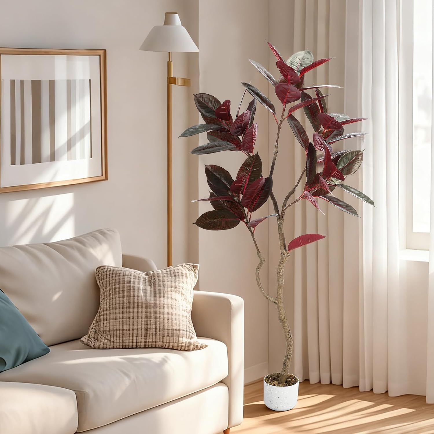 Artificial Fiddle Leaf Fig Tre - Ficus Lyrata Tree avis et prix
