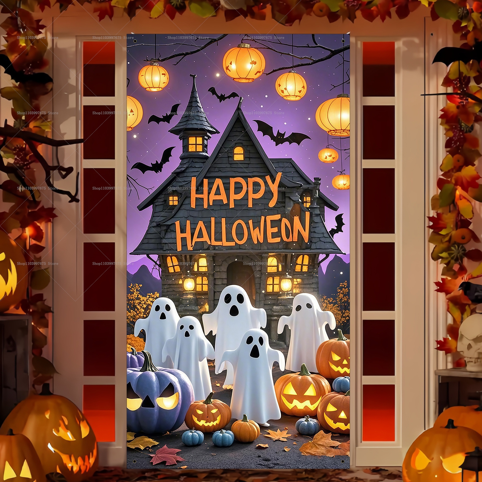 Happy Halloween Door Banner Ev - Spider Plant Hanging avis et prix