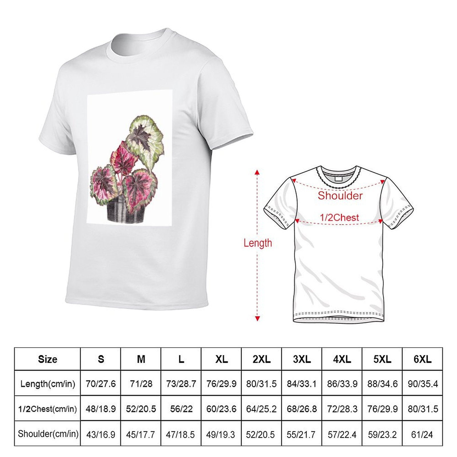 Begonia Rex T-Shirt t shirt ma - Begonia Rex avis et prix