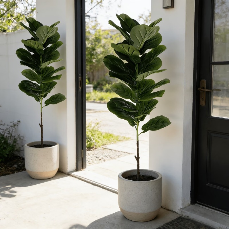 1Pc 100cm Artificial Ficus Lyr - Ficus Lyrata Tree avis et prix