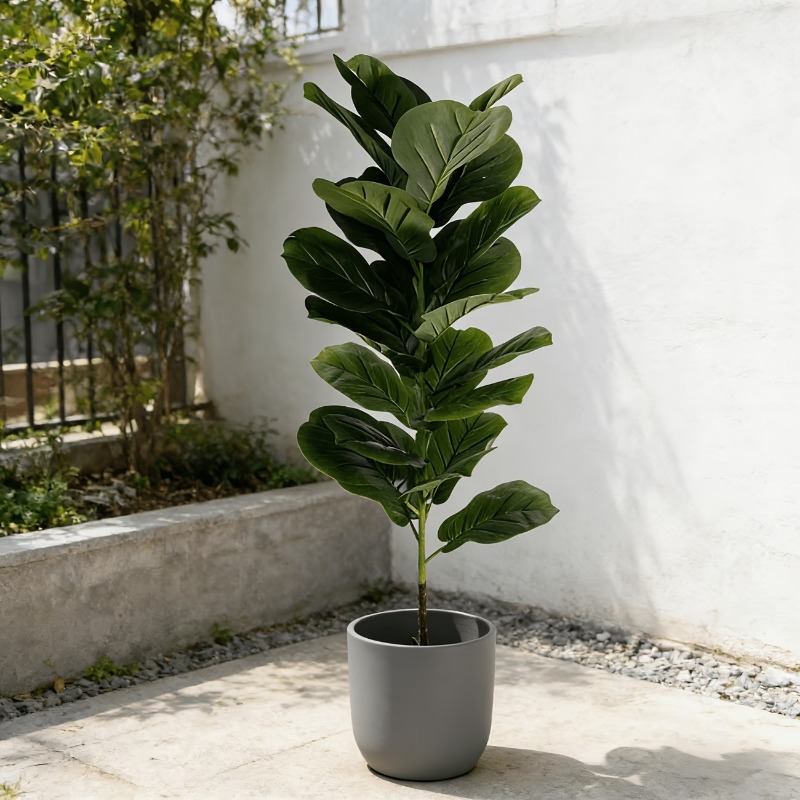 1Pc 100cm Artificial Ficus Lyr - Ficus Lyrata Tree avis et prix