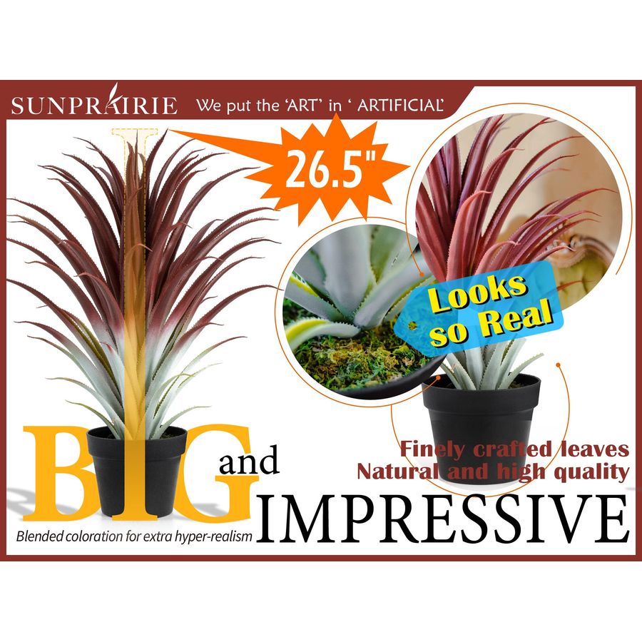 Hyper Realistic Big Red Artifi - Aloe Vera Pot avis et prix
