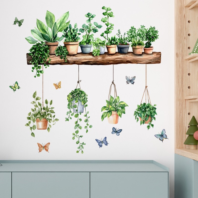 3D Potted Green Plant Shelf Wa - Echeveria Succulent avis et prix