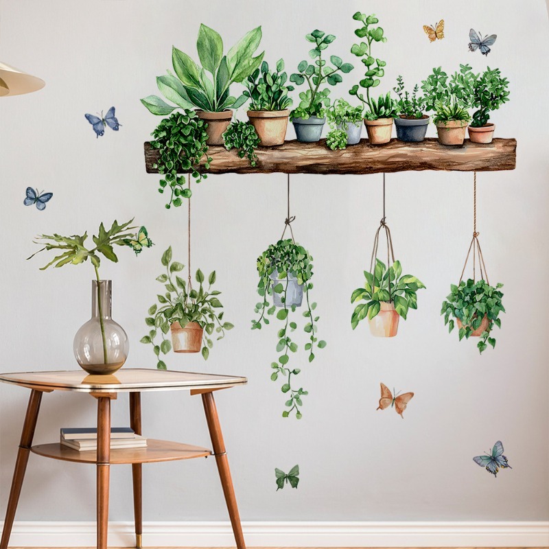 3D Potted Green Plant Shelf Wa - Echeveria Succulent avis et prix