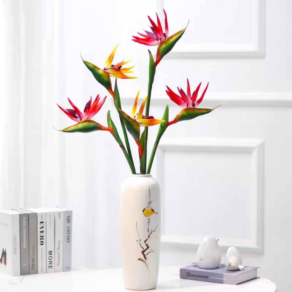 New Long Stem Artificial Bird  - Bird Paradise Strelitzia avis et prix