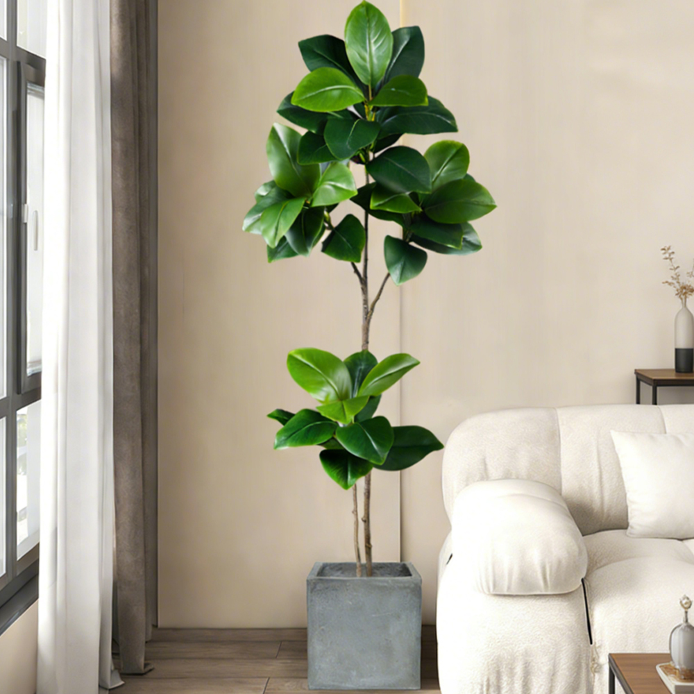 74-140cm Artificial Rubber Tre - Ficus Lyrata Tree avis et prix