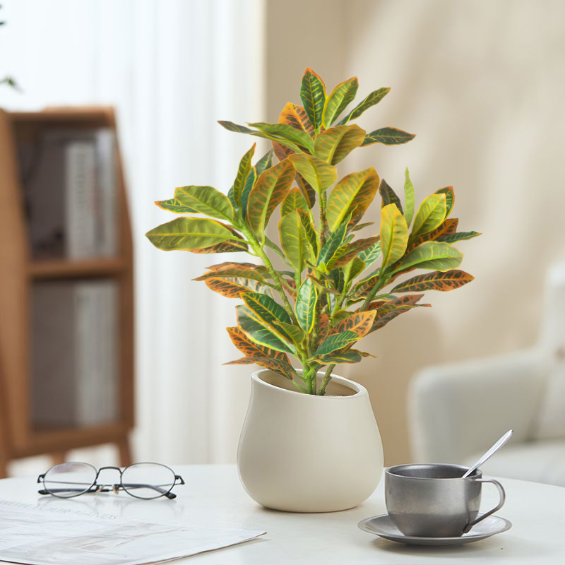 24-41cm Artificial Plants Fake - Ficus Lyrata Tree avis et prix