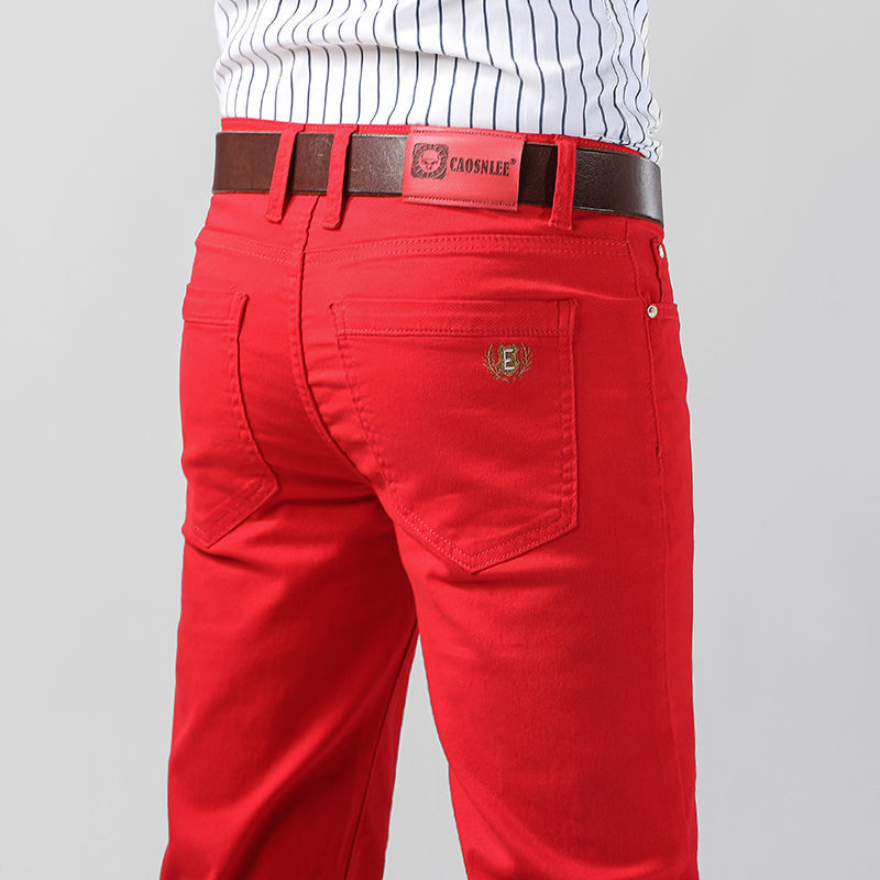 Men's Colorful Denim Stretch S - Aglaonema Red avis et prix