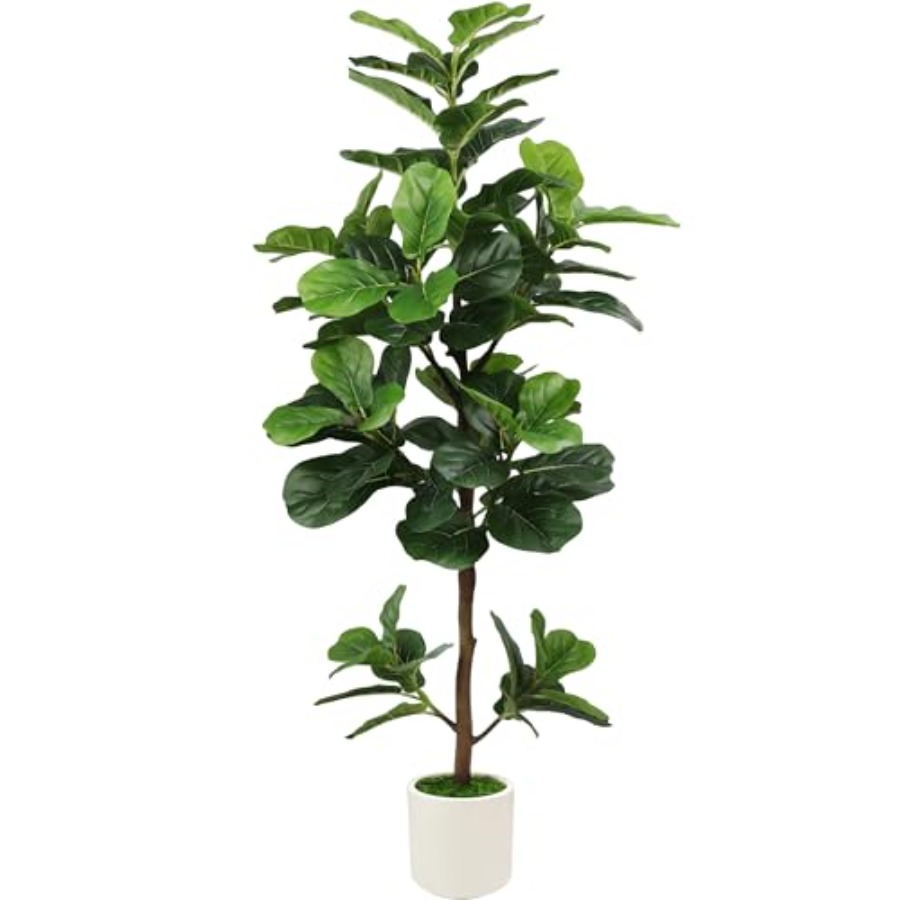 5Feet Artificial Fiddle Leaf F - Ficus Lyrata Tree avis et prix