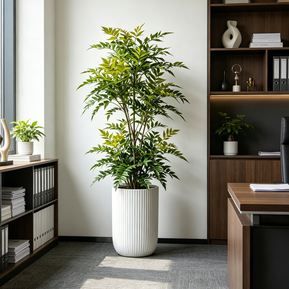 73-135cm Artificial Nandina Pl - Ficus Lyrata Tree avis et prix