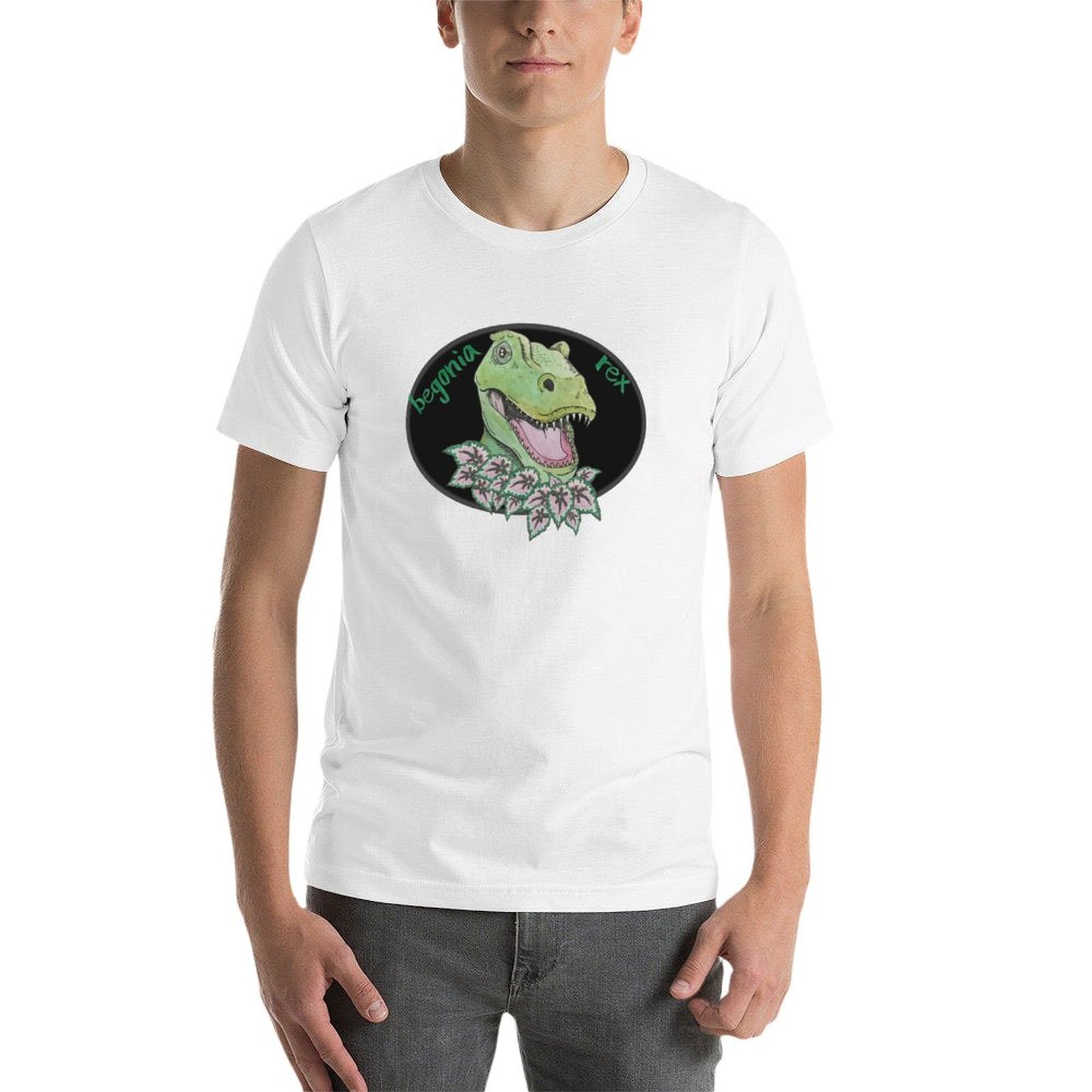 T rex begonia T-Shirt cotton t - Begonia Rex avis et prix