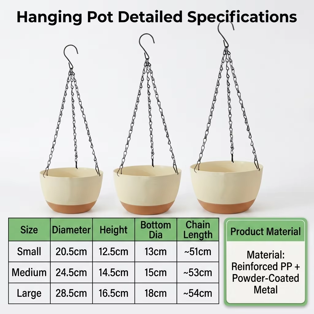 Modern Everyday Dual-Color Han - Spider Plant Hanging avis et prix