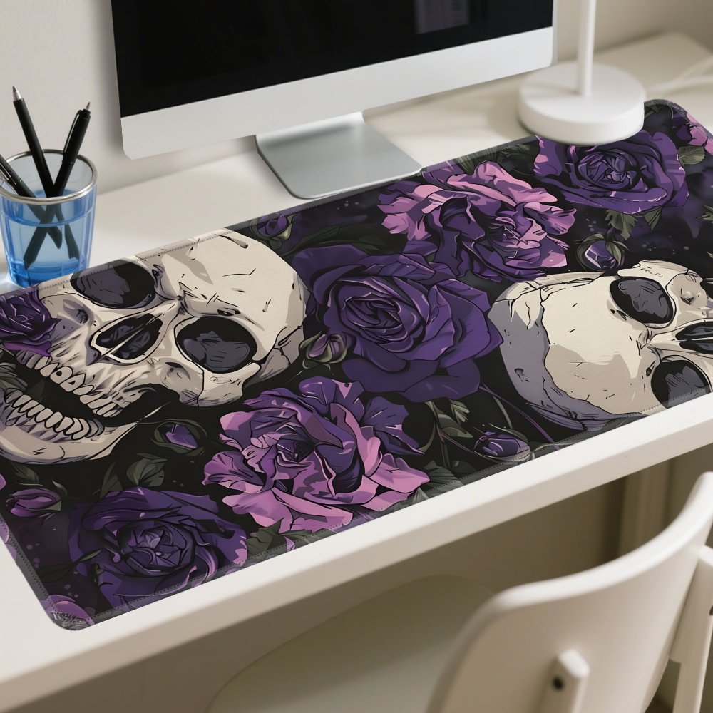 Gothic skull and purple flower - Tradescantia Purple avis et prix